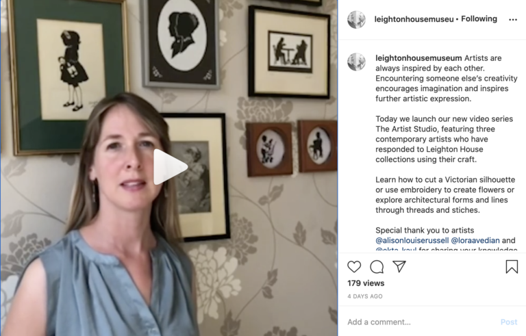 The Artist Studio promotion on Instagra