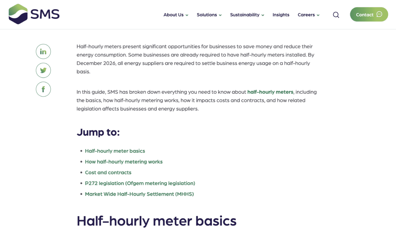 SMS article screenshot